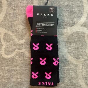 NWT Falke “pink ribbon” socks. Support the fight against breast cancer.